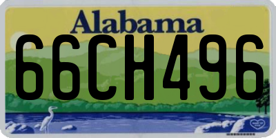 AL license plate 66CH496
