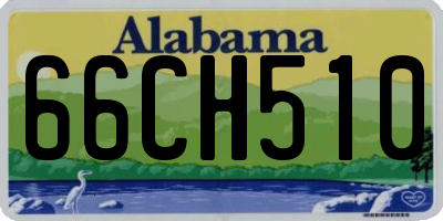AL license plate 66CH510
