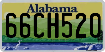 AL license plate 66CH520