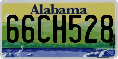 AL license plate 66CH528