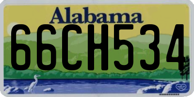 AL license plate 66CH534