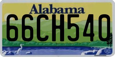 AL license plate 66CH540
