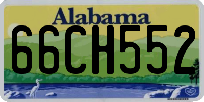 AL license plate 66CH552