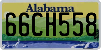 AL license plate 66CH558