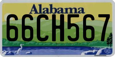AL license plate 66CH567
