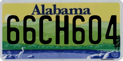 AL license plate 66CH604