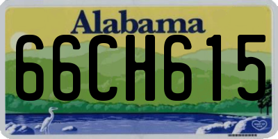 AL license plate 66CH615