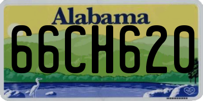 AL license plate 66CH620