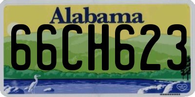 AL license plate 66CH623
