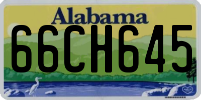 AL license plate 66CH645