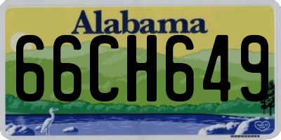 AL license plate 66CH649