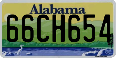 AL license plate 66CH654