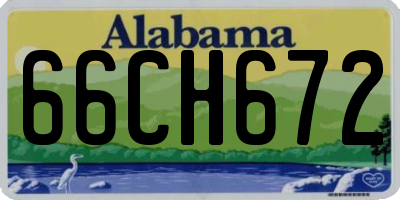 AL license plate 66CH672