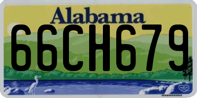 AL license plate 66CH679