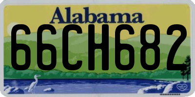 AL license plate 66CH682