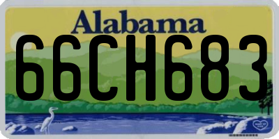 AL license plate 66CH683