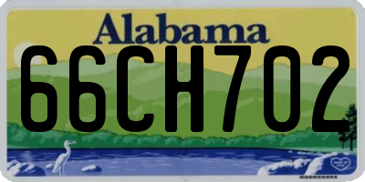 AL license plate 66CH702