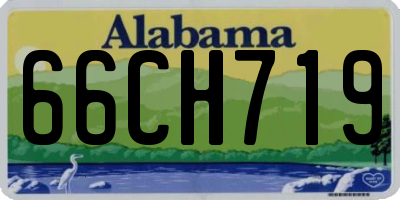 AL license plate 66CH719