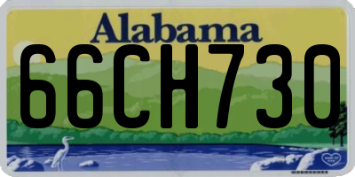 AL license plate 66CH730