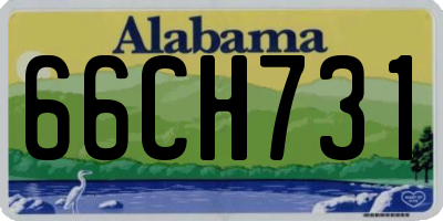 AL license plate 66CH731