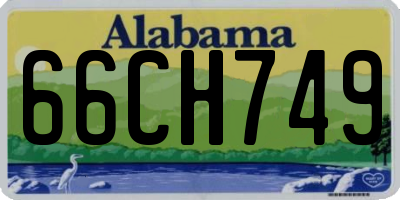 AL license plate 66CH749