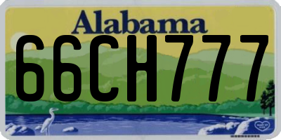AL license plate 66CH777