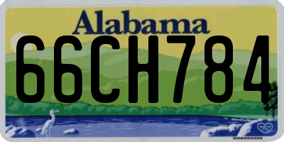 AL license plate 66CH784