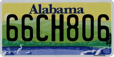 AL license plate 66CH806
