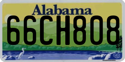 AL license plate 66CH808