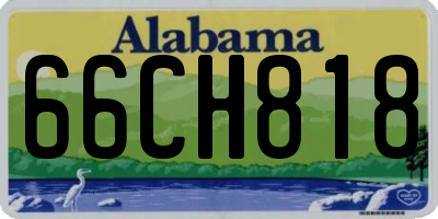 AL license plate 66CH818