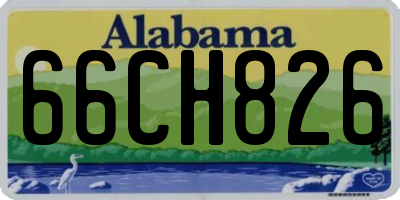 AL license plate 66CH826