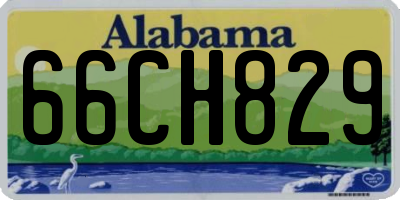 AL license plate 66CH829