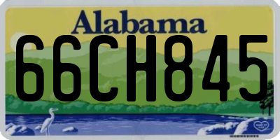 AL license plate 66CH845
