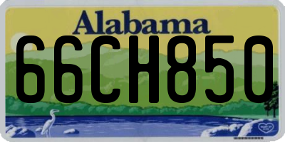 AL license plate 66CH850