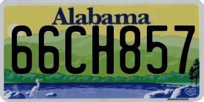 AL license plate 66CH857