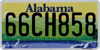 AL license plate 66CH858