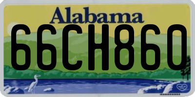 AL license plate 66CH860