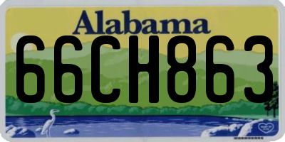 AL license plate 66CH863