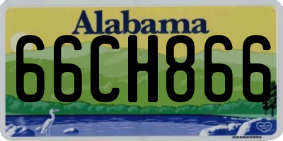 AL license plate 66CH866