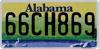 AL license plate 66CH869