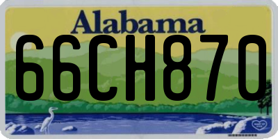 AL license plate 66CH870
