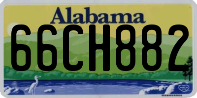AL license plate 66CH882