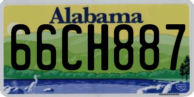 AL license plate 66CH887