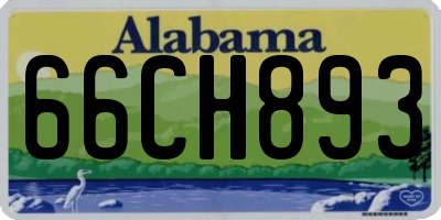 AL license plate 66CH893