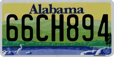 AL license plate 66CH894