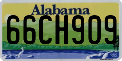 AL license plate 66CH909