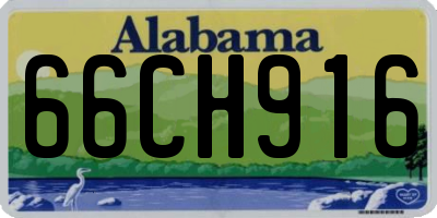 AL license plate 66CH916