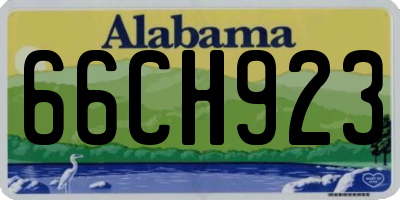 AL license plate 66CH923