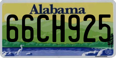 AL license plate 66CH925