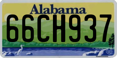 AL license plate 66CH937